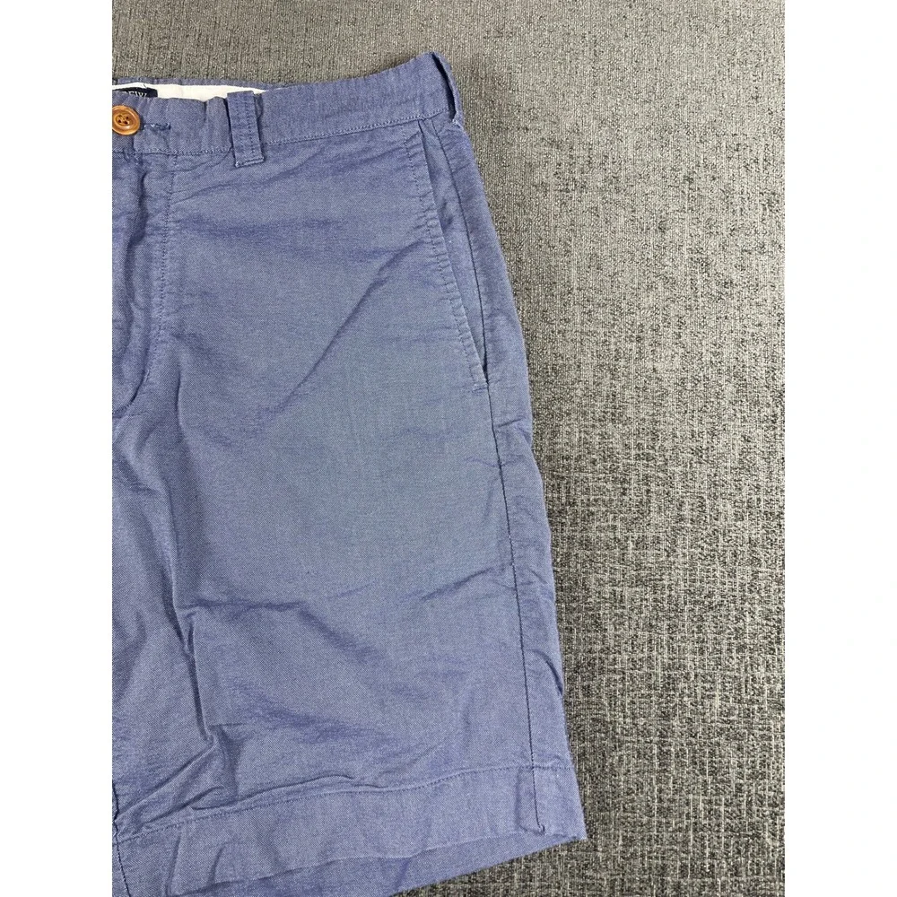 J.Crew Gramercy Mens Blue Micro Pattern Flat Front Shorts Size 32w 9 Inch Inseam